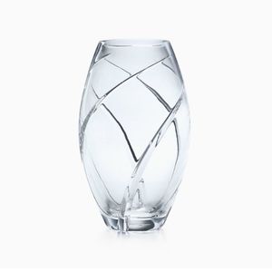 Tiffany & Co Hand- Cut Crystal Vase